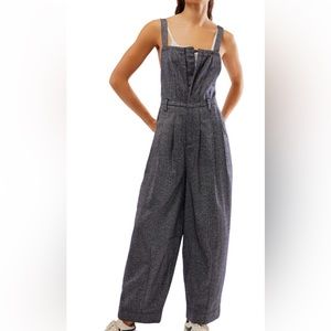 Leonor herringbone overalls